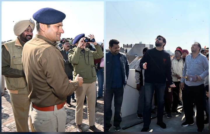 ਬਸੰਤ ਪੰਚਮੀ ਮੌਕੇ ਨੌਜਵਾਨਾਂ ਨੇ ਚੜਾਈਆਂ ਪਤੰਗਾਂ, ਚਾਈਨਾ ਡੋਰ ਦੀ ਵਰਤੋਂ ਰੋਕਣ ਲਈ ਪੁਲਿਸ ਚੜੀ ਛੱਤਾਂ ‘ਤੇ