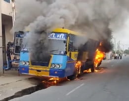 ਤੜਕਸਾਰ PRTC ਦੀ ਬੱਸ ਨੂੰ ਭਿਆਨਕ ਅੱ.ਗ ਲੱਗੀ; ਇਸ ਕਾਰਨ ਵਾਪਰੀ ਇਹ ਘਟਨਾ